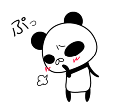 Social withdrawal a giant panda sticker #10993606