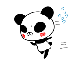 Social withdrawal a giant panda sticker #10993607