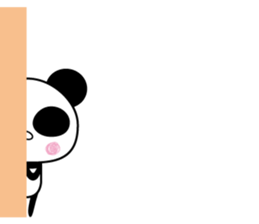 Social withdrawal a giant panda sticker #10993608