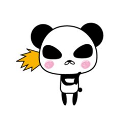 Social withdrawal a giant panda sticker #10993611