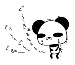 Social withdrawal a giant panda sticker #10993612