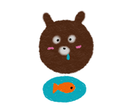 The Fluffy Bear sticker #10993855