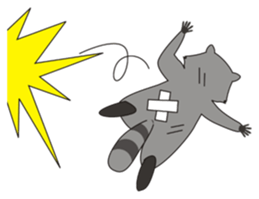 Lovely North American Raccoon sticker #10994304