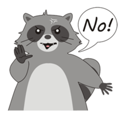 Lovely North American Raccoon sticker #10994305