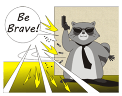 Lovely North American Raccoon sticker #10994307