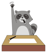 Lovely North American Raccoon sticker #10994310