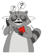 Lovely North American Raccoon sticker #10994311