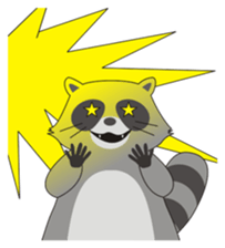 Lovely North American Raccoon sticker #10994314