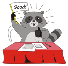 Lovely North American Raccoon sticker #10994317