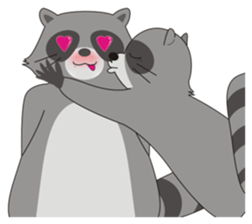 Lovely North American Raccoon sticker #10994323