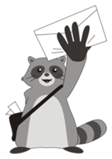 Lovely North American Raccoon sticker #10994325