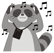 Lovely North American Raccoon sticker #10994326