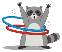 Lovely North American Raccoon sticker #10994327