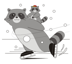 Lovely North American Raccoon sticker #10994328