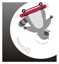 Lovely North American Raccoon sticker #10994333