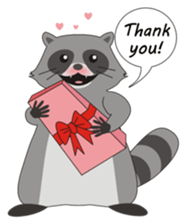 Lovely North American Raccoon sticker #10994338