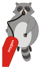 Lovely North American Raccoon sticker #10994339