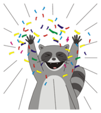 Lovely North American Raccoon sticker #10994340