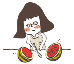 Chili baby and Q Animals (Original) sticker #10994589