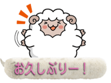 Round sheep&chick sticker #10994633