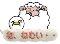 Round sheep&chick sticker #10994640