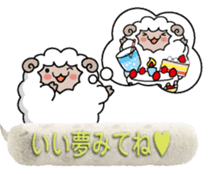 Round sheep&chick sticker #10994645