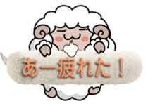 Round sheep&chick sticker #10994651