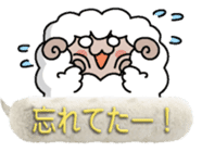 Round sheep&chick sticker #10994660