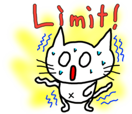Nekojito in English sticker #10994667