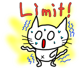 Nekojito in English sticker #10994667