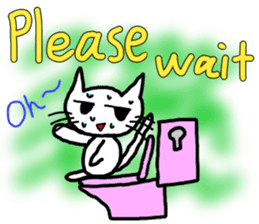 Nekojito in English sticker #10994681