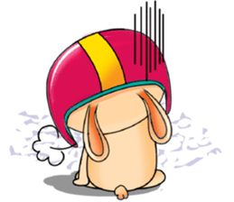 My Babie-Rabbit Wearing Funny Hat sticker #10994844