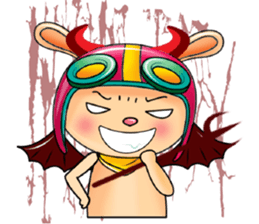 My Babie-Rabbit Wearing Funny Hat sticker #10994858