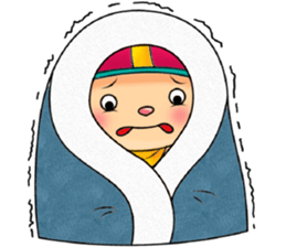 My Babie-Rabbit Wearing Funny Hat sticker #10994859