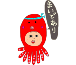 The girl who likes headgear very much. sticker #10994954