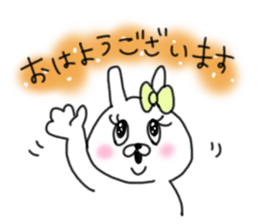 rabbit girl usapun2 sticker #10995944
