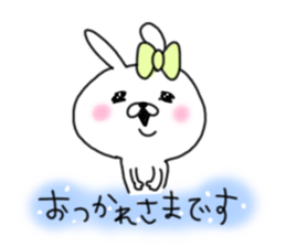 rabbit girl usapun2 sticker #10995945