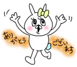 rabbit girl usapun2 sticker #10995946