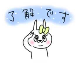 rabbit girl usapun2 sticker #10995949
