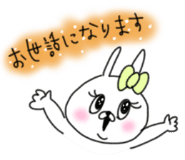 rabbit girl usapun2 sticker #10995950