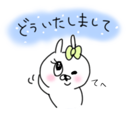 rabbit girl usapun2 sticker #10995951