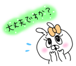 rabbit girl usapun2 sticker #10995952