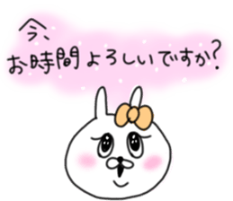 rabbit girl usapun2 sticker #10995953