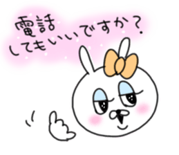 rabbit girl usapun2 sticker #10995955