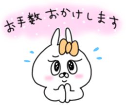 rabbit girl usapun2 sticker #10995957