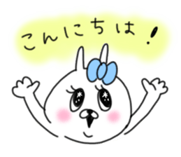 rabbit girl usapun2 sticker #10995960