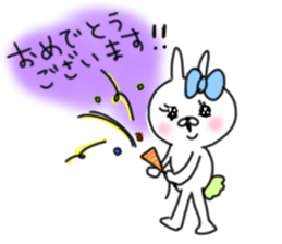 rabbit girl usapun2 sticker #10995963