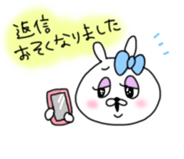 rabbit girl usapun2 sticker #10995964