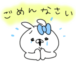 rabbit girl usapun2 sticker #10995966