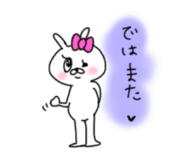 rabbit girl usapun2 sticker #10995970